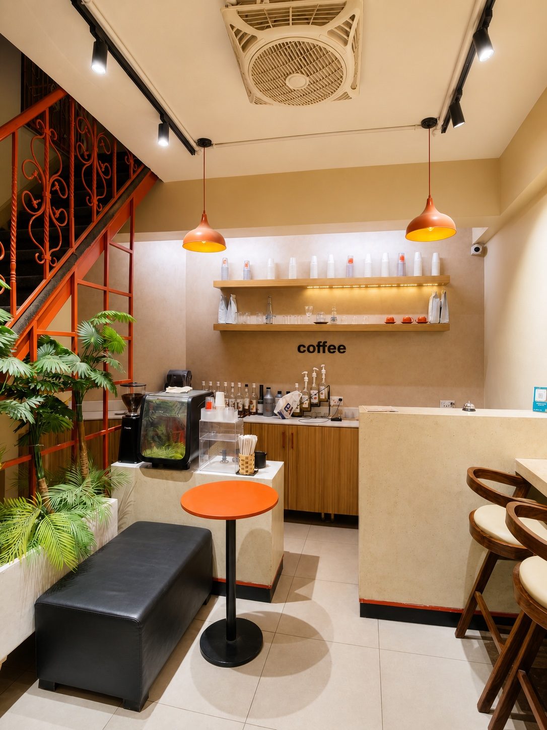 Inside Brue Coffee at the Spaces reception
